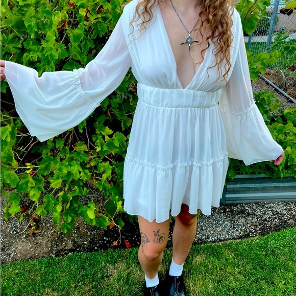 Women’s Boho dress size large never worn - Picture 2 of 9